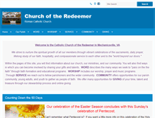 Tablet Screenshot of churchredeemer.org